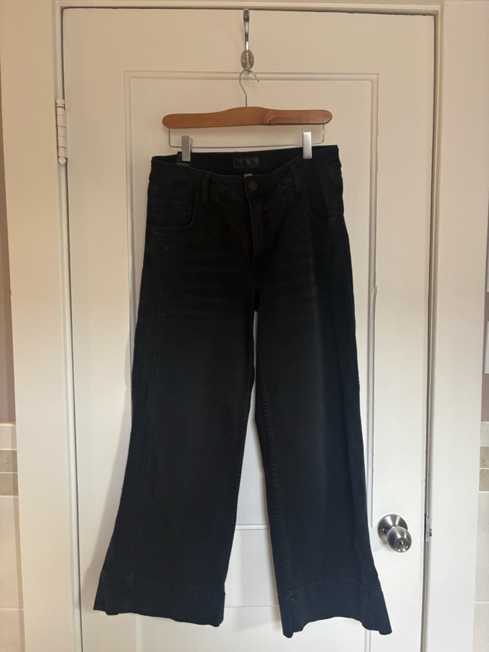 Kut Meg Fab Ab wide leg high rise Black Women’s Jeans